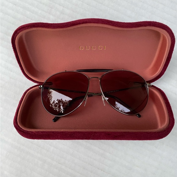 Vintage Y2K Gucci 58mm Aviator Sunglasses - Picture 16 of 16